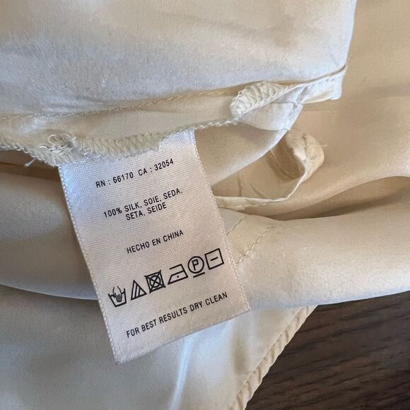 Women’s Maeve Anthropologie silk embroidered tie blouse with Claire’s sides. S - Picture 9 of 11